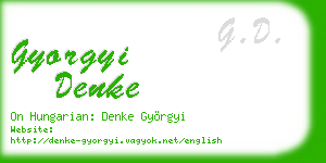 gyorgyi denke business card